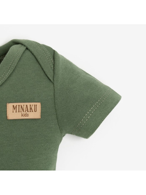 Боди детское MINAKU, рост 62-68 см, хаки
