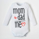 Боди детское «Крошка Я» Mum+Dad, рост 80-86 см, белое