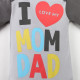 Боди детский «Крошка Я» Mum and Dad, рост 80-86 см, серое