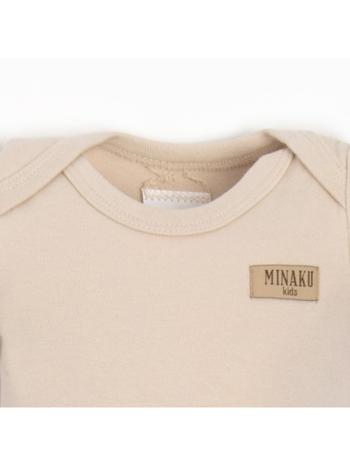 Костюм для девочки (боди, шорты) MINAKU, рост 80-86 см, бежевый