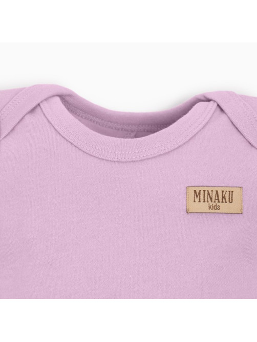 Костюм для девочки (боди, шорты) MINAKU, рост 62-68 см, сиреневый