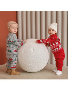 Костюм детский (джемпер, штаны) вязаный «Крошка Я» Xmas, рост 86-92 см