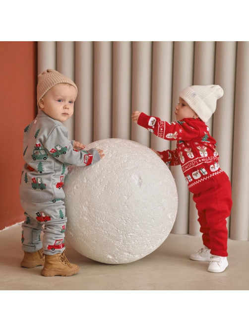 Костюм детский (джемпер, штаны) вязаный «Крошка Я» Xmas, рост 86-92 см