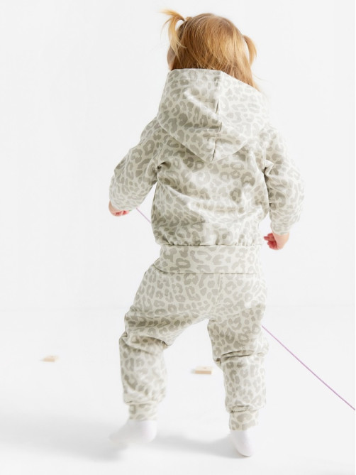 Костюм для девочки (толстовка, брюки) «Крошка Я» Leo baby, рост 62-68 см