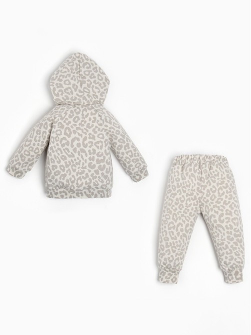 Костюм для девочки (толстовка, брюки) «Крошка Я» Leo baby, рост 62-68 см