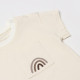 Футболка детская «Крошка Я. Радуга», рост 62-68 см, бежевая