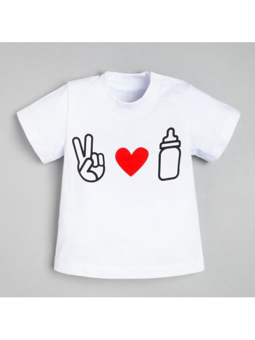 Футболка детская «Крошка Я» Love milk, рост 98-104 см
