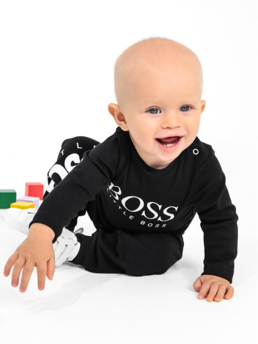 Лонгслив для мальчика «Крошка Я» Little Boss, рост 68-74 см, чёрный