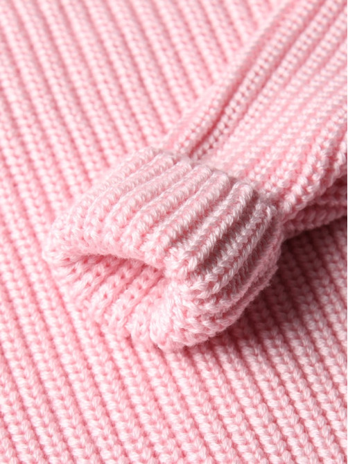 Свитер вязаный для девочки MINAKU: Cozy Winter, розовый, размер 26-28 (86-92 см)