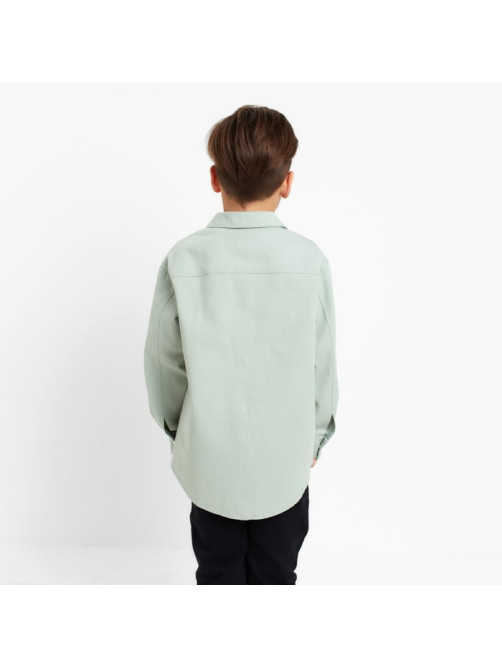 Рубашка джинсовая детская KAFTAN, зелёная, размер 28 (86-92 см)