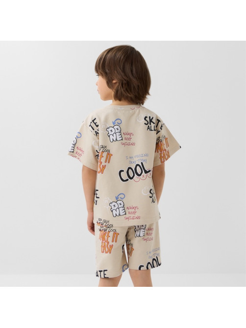 Костюм для мальчика (футболка и шорты) KAFTAN: Graffiti, размер 30 (98-104 см)