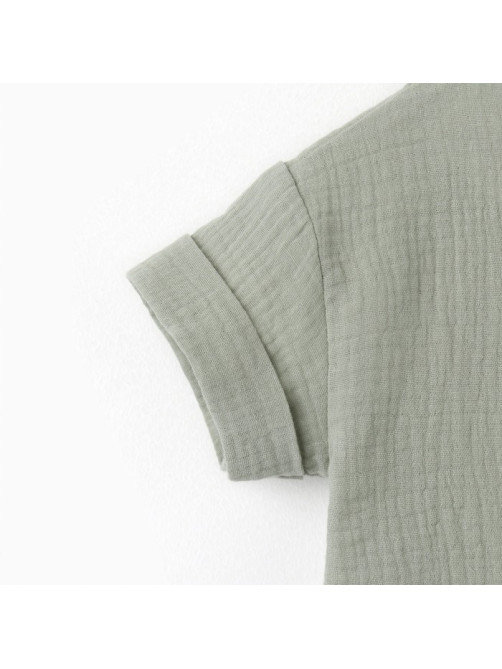 Костюм (футболка и шорты) для мальчика KAFTAN «Муслин», зелёный, размер 32 (110-116 см)