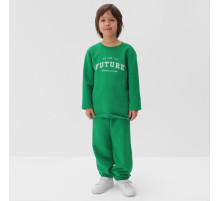 Костюм детский (лонгслив, брюки) KAFTAN Future, зеленый, размер 32 (110-116 см)