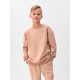 Костюм (свитшот и брюки) детский MINAKU: Casual Collection, бежевый, рост 104 см
