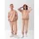 Костюм (свитшот и брюки) детский MINAKU: Casual Collection, бежевый, рост 116 см