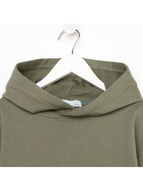 Костюм для мальчика (худи, брюки) KAFTAN: Basic line, цвет хаки, размер 32 (110-116 см)