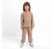 Костюм (рубашка и брюки) для мальчика KAFTAN «Муслин», бежевый, размер 30 (98-104 см)