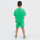 Комплект детский (футболка, шорты) KAFTAN Basic line, зелёный, размер 32 (110-116 см)