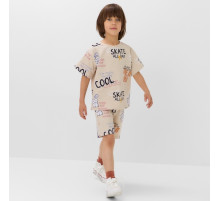 Костюм для мальчика (футболка и шорты) KAFTAN: Graffiti, размер 30 (98-104 см)