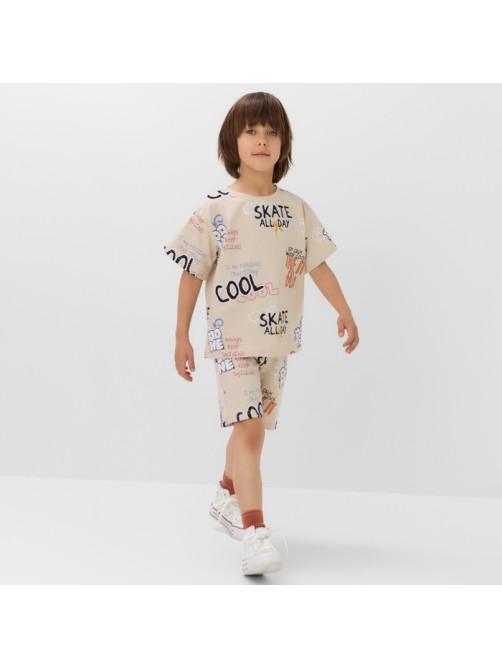 Костюм для мальчика (футболка и шорты) KAFTAN: Graffiti, размер 30 (98-104 см)