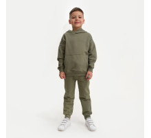 Костюм для мальчика (худи, брюки) KAFTAN: Basic line, цвет хаки, размер 32 (110-116 см)