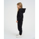 Костюм детский с начёсом (толстовка, брюки) KAFTAN: Basic line, чёрный, размер 30 (98-104 см)