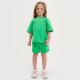 Комплект детский (футболка, шорты) KAFTAN Basic line, зелёный, размер 32 (110-116 см)