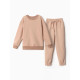 Костюм (свитшот и брюки) детский MINAKU: Casual Collection, бежевый, рост 152 см