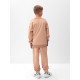 Костюм (свитшот и брюки) детский MINAKU: Casual Collection, бежевый, рост 122 см