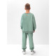 Костюм (свитшот и брюки) детский MINAKU: Casual Collection, цвет оливы, рост 134 см