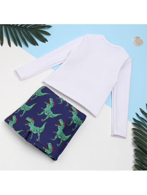 Костюм купальный для мальчика KAFTAN «Динозавр», сине-белый, рост 98-104 см