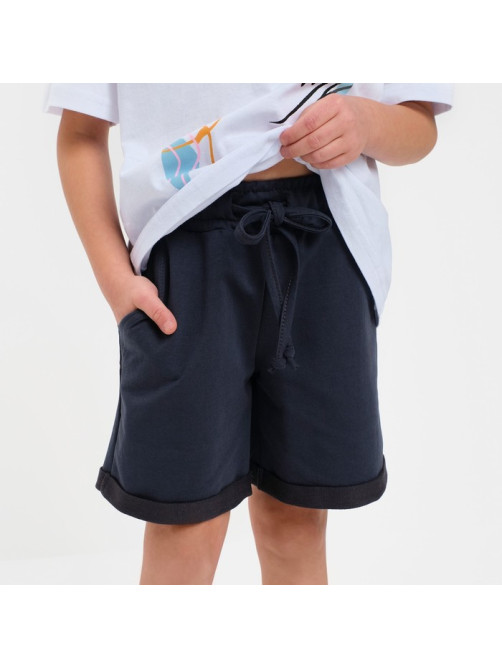 Шорты для мальчика MINAKU: Casual Collection, цвет графитовый, рост 104-110 см