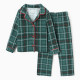 Пижама детская новогодняя (рубашка, брюки) KAFTAN: Green mood, зелёная, размер 32 (110-116 см)