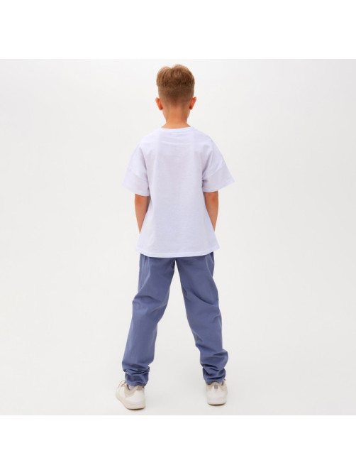 Брюки для мальчика MINAKU: Cotton collection, синие, рост 146 см
