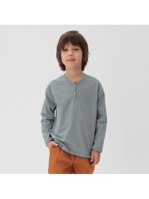 Лонгслив для мальчика KAFTAN, серый, размер 30 (98-104 см)