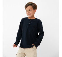 Лонгслив для мальчика KAFTAN, тёмно-синий, размер 32 (110-116 см)