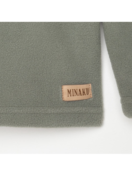 Толстовка детская флисовая MINAKU, цвет оливковый, размер 98-104 см