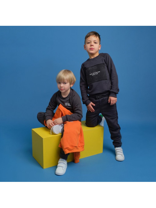 Свитшот для мальчика KAFTAN: Trendy, чёрный, размер 30 (98-104 см)