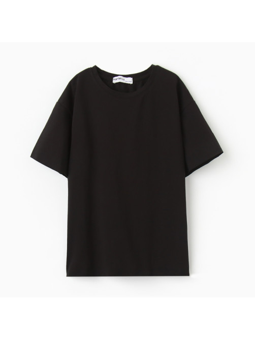 Футболка детская KAFTAN: Basic line, серая, чёрная, размер 30 (98-104 см)