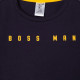 Футболка для мальчика KAFTAN: Boss man, тёмно-серая, размер 28 (86-92 см)