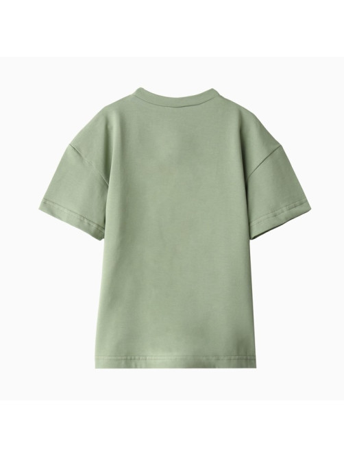Футболка детская однотонная MINAKU: Casual Collection, цвет хаки, рост 110 см