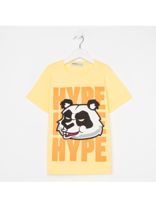 Футболка для мальчика KAFTAN: Hype, жёлтая, рост 146-152 см