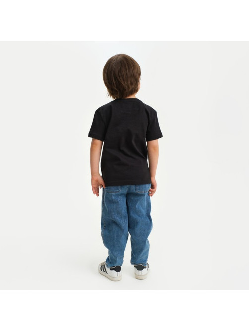Футболка для мальчика KAFTAN: Daddy's boy, чёрная, размер 32 (110-116 см)