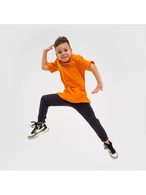 Футболка для мальчика KAFTAN: Trendy boy, оранжевая, размер 30 (98-104 см)