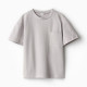 Футболка детская однотонная MINAKU: Casual Collection, серая, рост 110 см