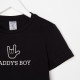 Футболка для мальчика KAFTAN: Daddy's boy, чёрная, размер 32 (110-116 см)