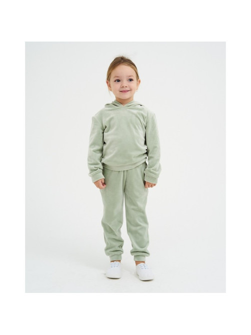 Костюм детский (толстовка, брюки) KAFTAN: Soft plushy, размер 30 (98-104 см), зелёный