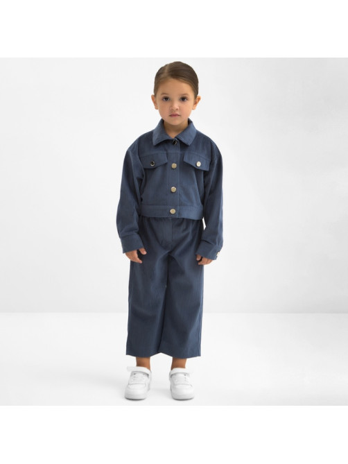 Костюм для девочки KAFTAN Velvet, размер 30 (98-104 см), синий