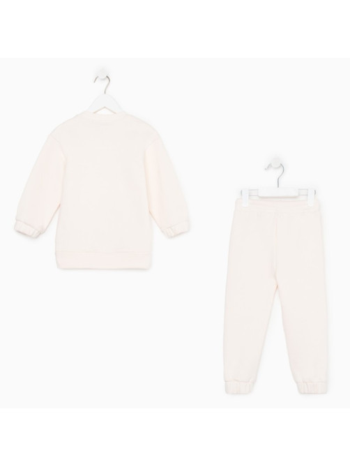 Костюм детский (свитшот, брюки) KAFTAN Basic line, размер 28 (86-92 см), бежевый