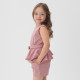 Комплект для девочки (топ и шорты) KAFTAN, размер 32 (110-116 см), розовый